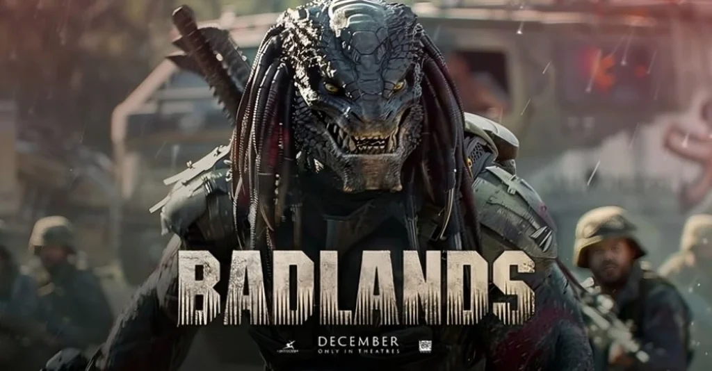 Predator: Badlands official poster from upcoming horror movies 2025