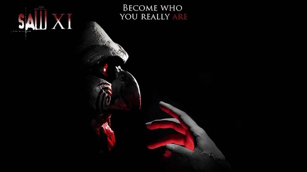 Saw XI official poster from upcoming horror movies 2025