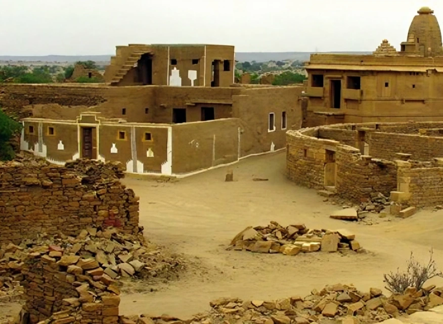 Abandoned haunted village of Kuldhara near Jaisalmer Rajasthan