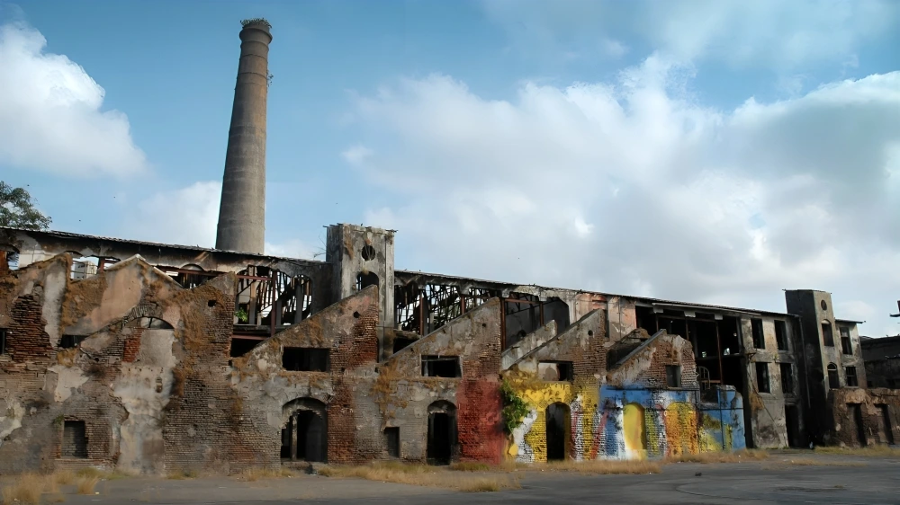 Ruined Mukesh Mills in Mumbai haunted film shooting location